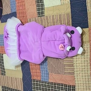 Hippo dog costume 🦛💜